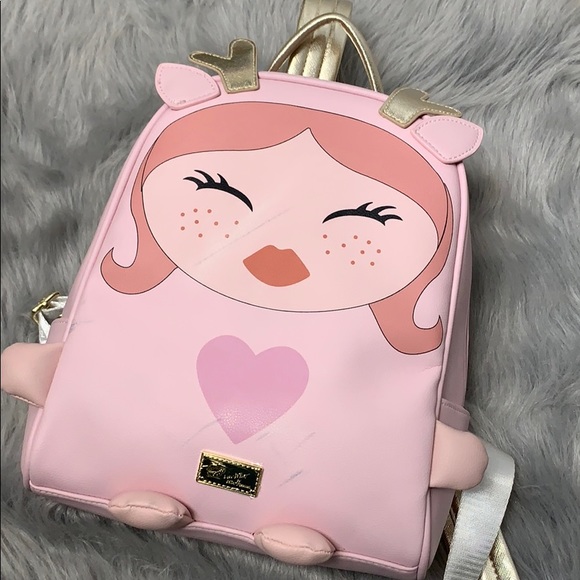 Betsey Johnson Handbags - Betsey Johnson pink lmbira backpack